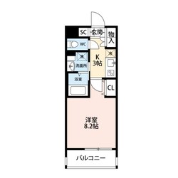 レジデンシア小牧駅前の物件間取画像